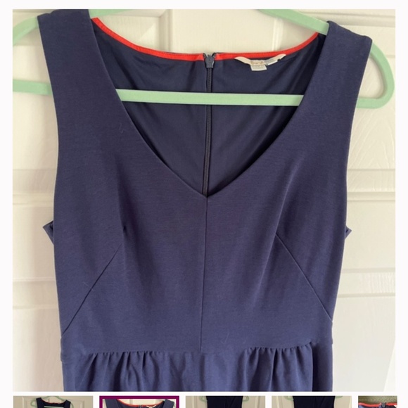 Boden Dresses & Skirts - NWOT Boden Sarah navy blue ponte vneck  shift dress S-M